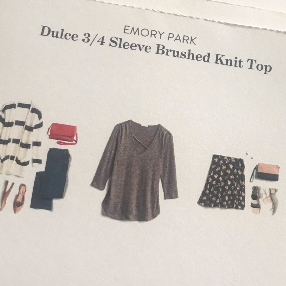 Emory Park brushed knit shirt